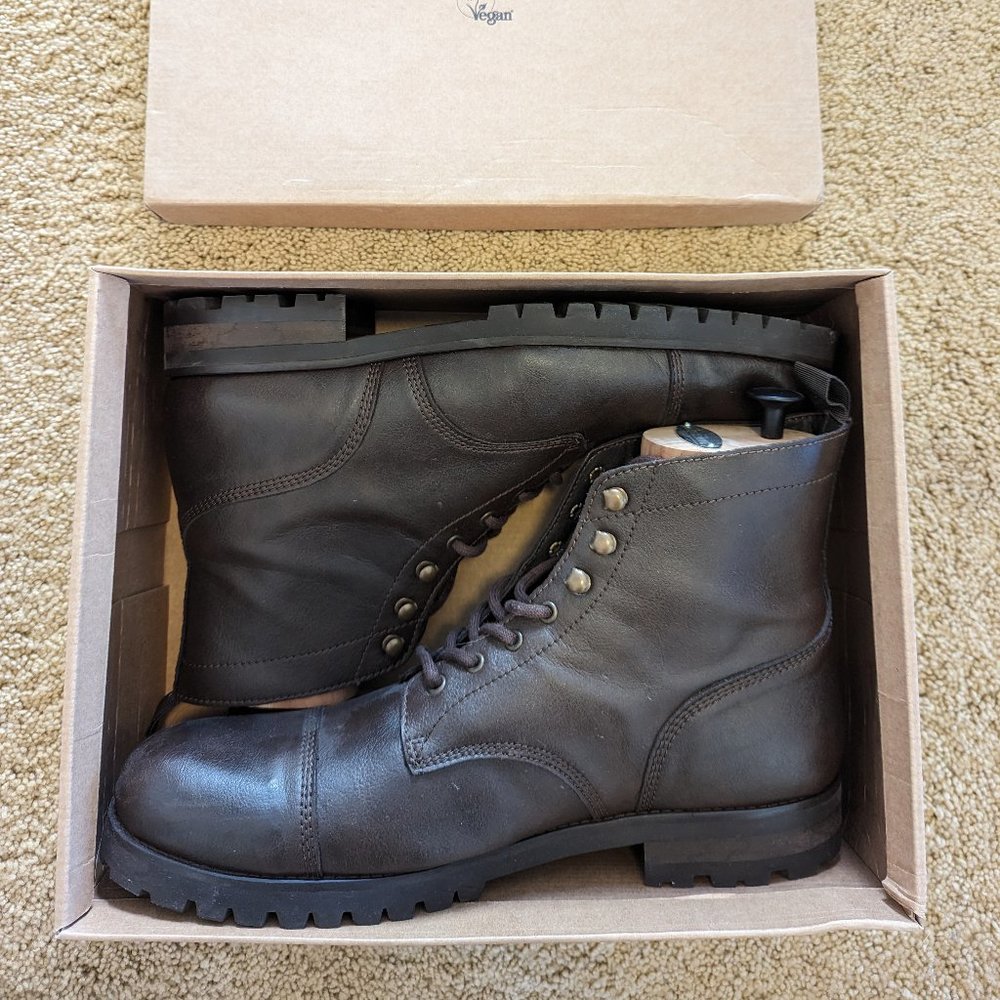 Will's Vegan Store Work Boots - Dark Brown
